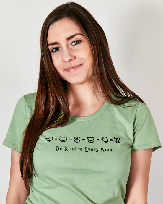 Be Kind to Every Kind- Womens Organic Short Sleeve T-shirt
