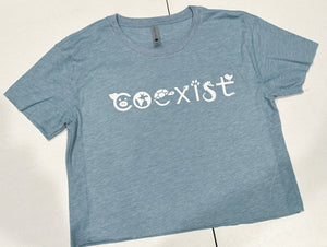COEXIST- Crop Tee Shirt