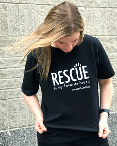 Rescue is My Favorite Breed - Unisex Short Sleeve T-shirt